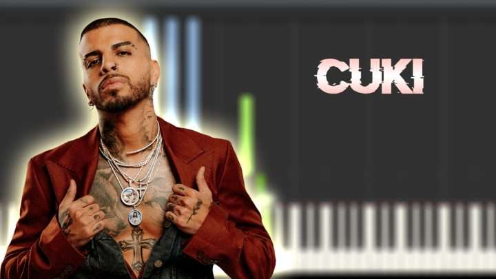 Rauw Alejandro - CUKI | Instrumental Piano Tutorial / Partitura / Karaoke / MIDI