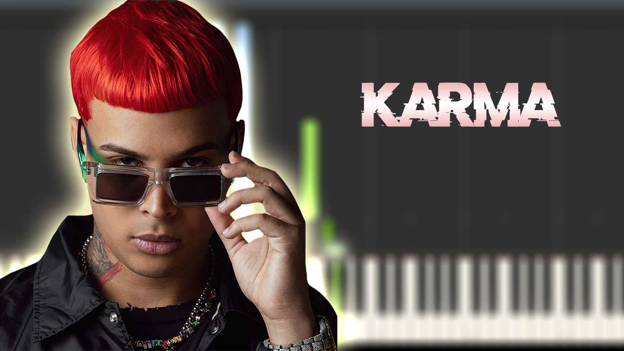 Noriel - KaRma | Instrumental Piano Tutorial / Partitura / Karaoke