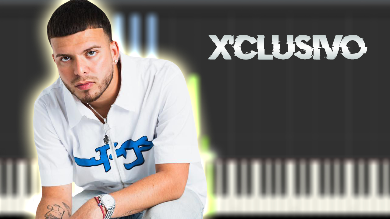 GONZY - X'CLUSIVO | Instrumental Piano Tutorial / Partitura