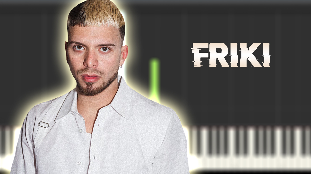GONZY - FRIKI | Instrumental Piano Tutorial / Partitura / Karaoke