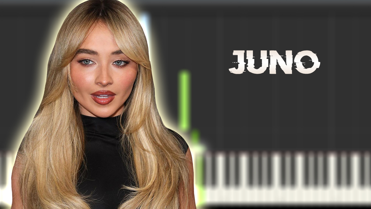 Sabrina Carpenter Juno Instrumental Piano Tutorial / Partitura
